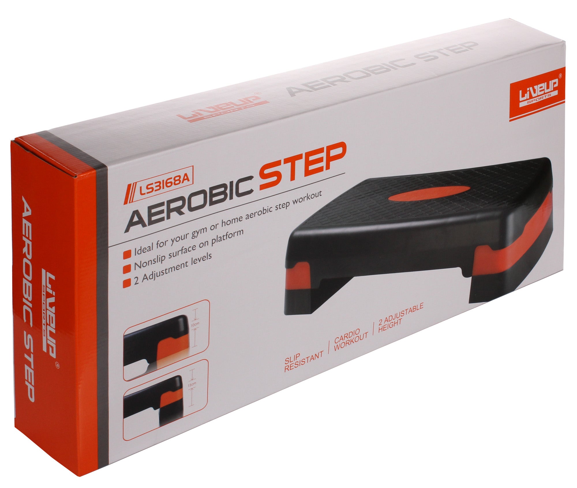 2 SIZE ADJUSTABLE AEROBIC EXERCISE STEPPER image 3