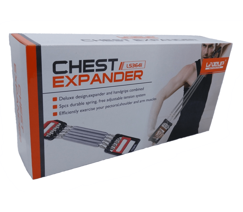 CHEST EXPANDER EXERCISE PULL METALLIC SPRINGS image 3