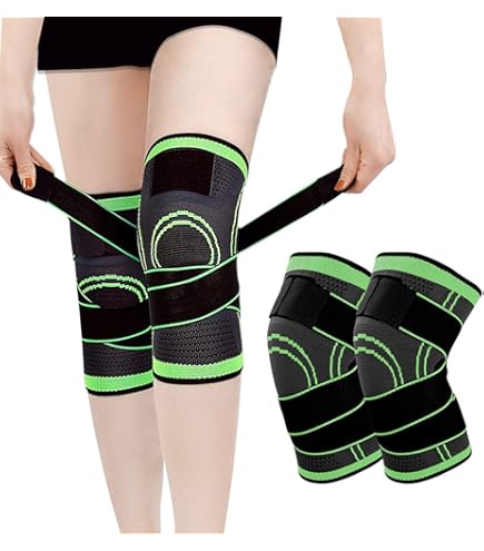 Unisex Knee Sleve Compression Sleeve/Brace with Adjustable Straps Free Size IFx