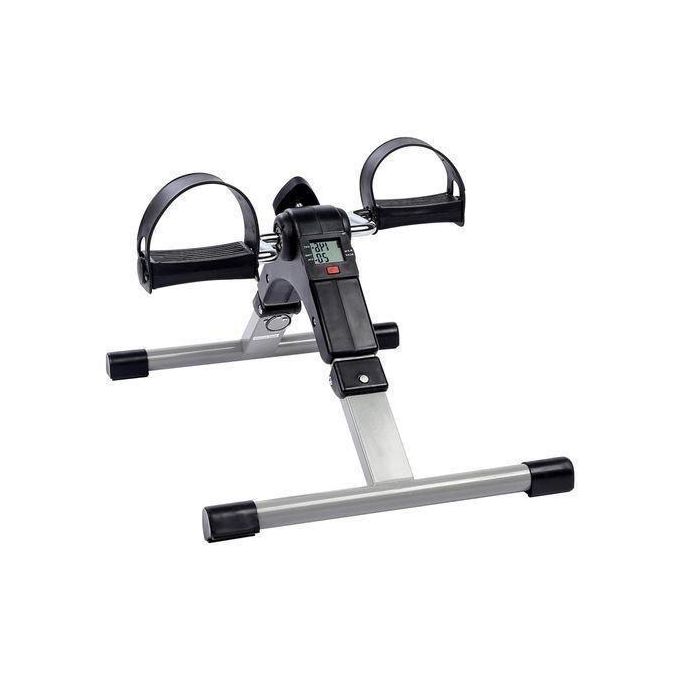 Mini Cycle Pedal Exerciser with Adjustable Resistance and LCD Monitor for Home and Office
